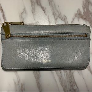 Fossil Blue Soft Leather Wallet